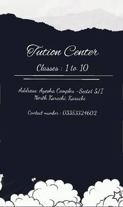 Tution Center and Online Tutor