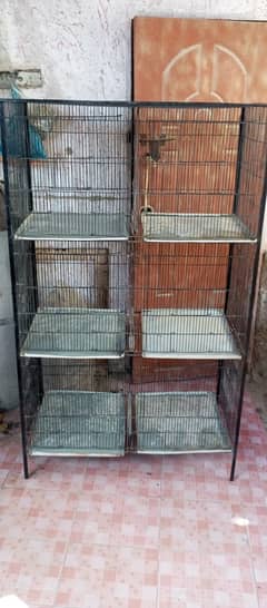 6 Portions Birds Cage For Sale. . .