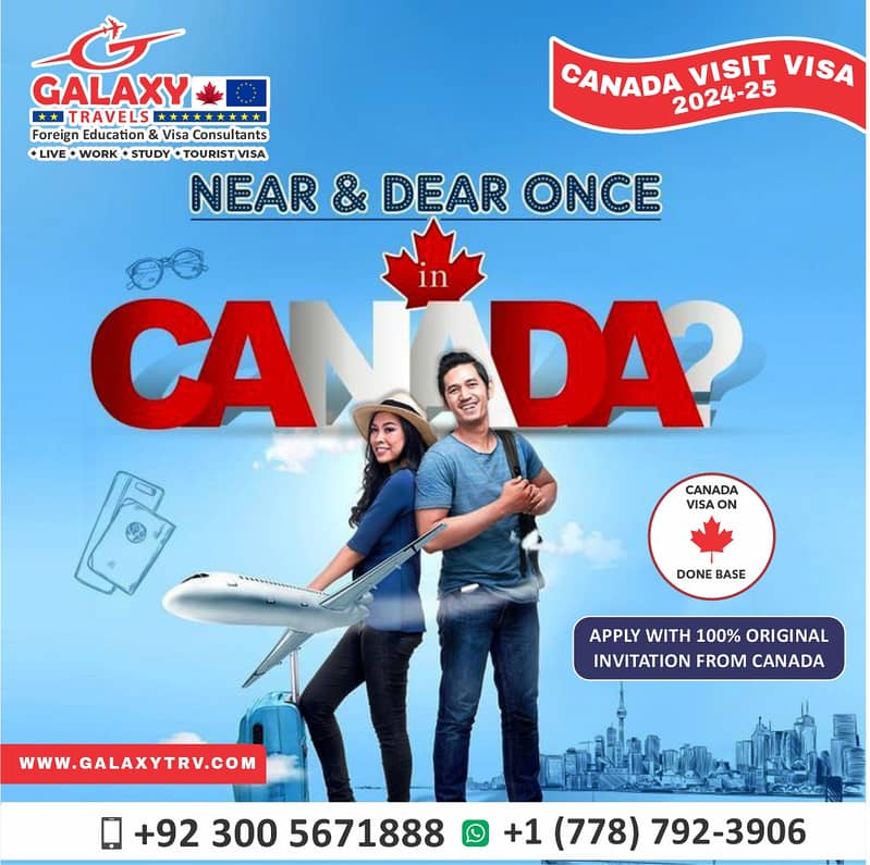 Canada  & Australia Visit Visa on Done Base 2024-25 1