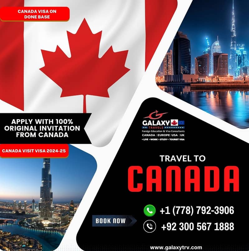 Canada  & Australia Visit Visa on Done Base 2024-25 13
