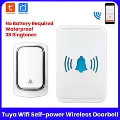 Tuya Smart WiFi Wireless Self Powered Door Bell Tuya no battery requir