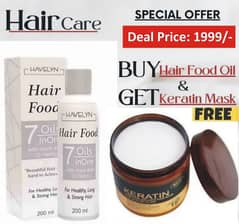 Hair Food oil and Keratin Mask