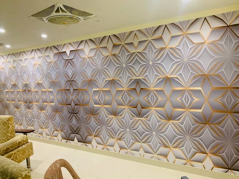 Wallpaper / 3D Wallpaper/Wall panel / POP Celling/flex 3