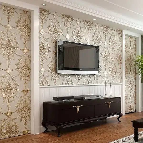 Wallpaper Pvc Wall Panel Pvc Vinyl flooring & Wooden floor 11