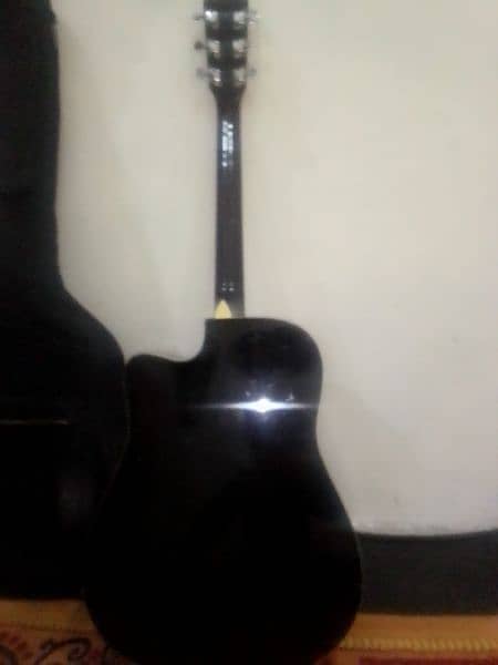 carlos company guitar black colour full size number ' f601kb 2