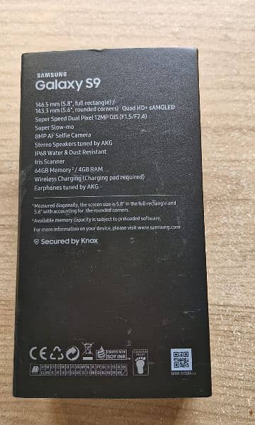 Samsung Galaxy S9 Spotless scratchless PTA APPROVED 4/64 GB 4