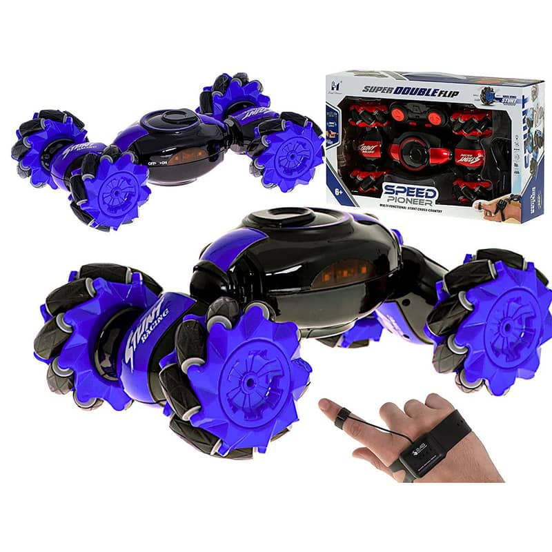 Rechargeable Remote Control Stunt Car 360 Degree Rolling with 3D Light 2