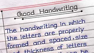 handwriting Assignment