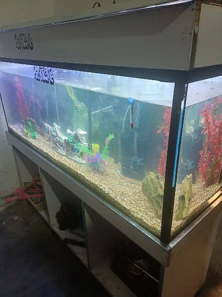 5 by 2 by 1.5 feet aquarium with solid stand and hood 1