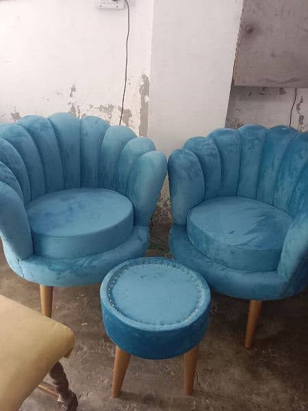 two sofa chairs and tables all colours available 1