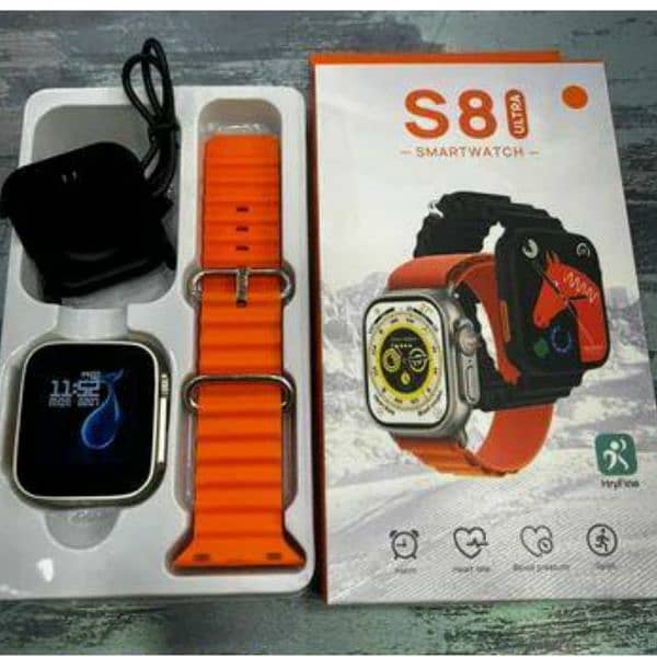 S8 Ultra Smart Watch,Orange 1