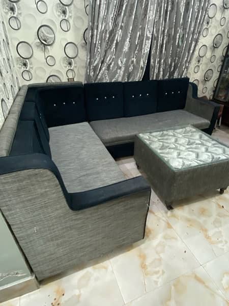 7 seater sofa with table 6