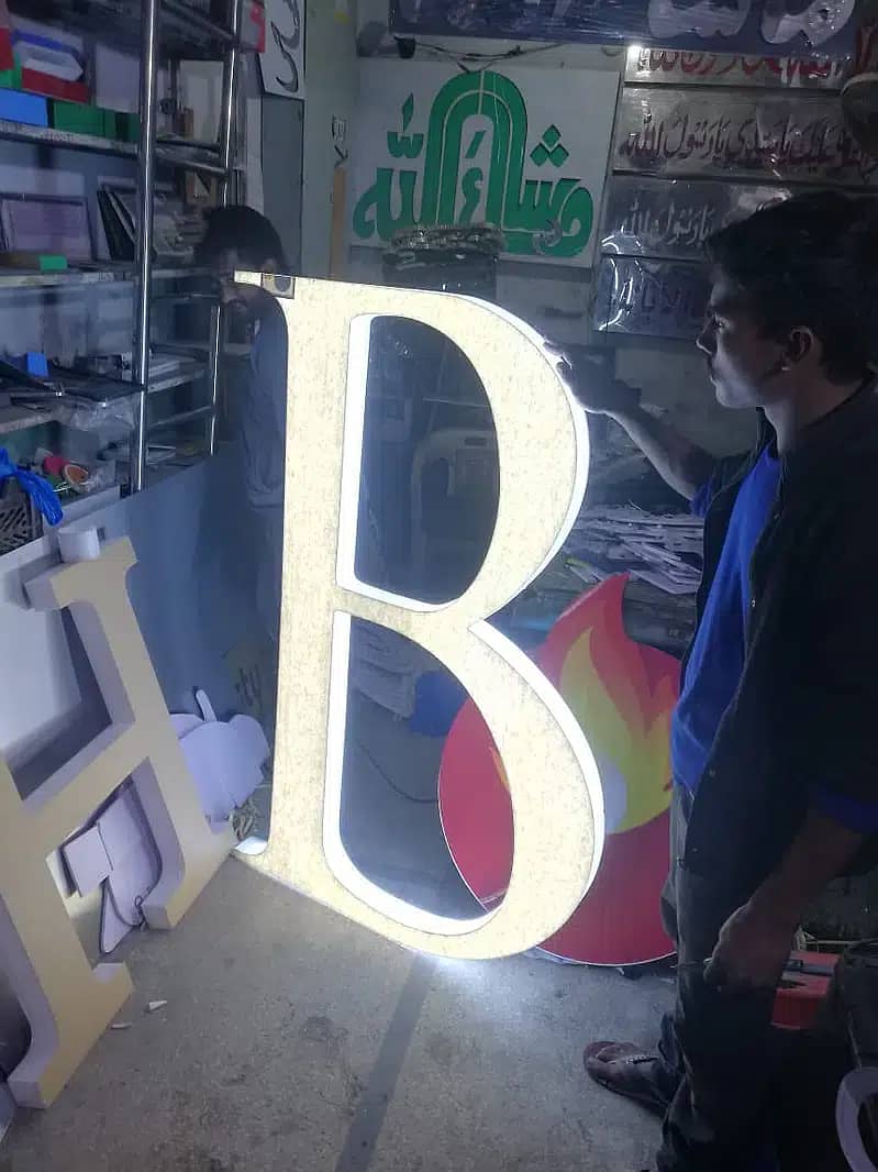 sign board/ 3d sign board/ 3d sign/ neon sign board/ led sign board 6