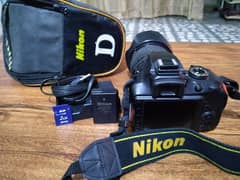 Nikon D3400 with 18-105 lens with bag 2gb SD card battery charger