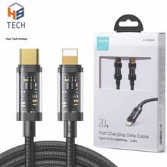 Joyroom S-Cl020a12 Type-C To Lightning 20w Data Cable 1.2m Transparent
