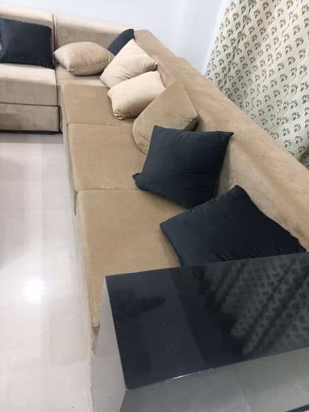 Sofa Set / 6 Seater Sofa Set / L Shaped Sofa with 10 Cushions 4