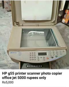 HP g55 office jet, 2004 say rakha hua, as where as condition 5000final