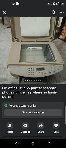 HP g55 office jet, 2004 say rakha hua, as where as condition 5000final 3