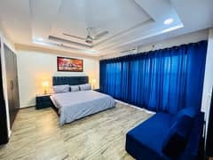Per day flat one bed fully furnished available bahria heights 1
