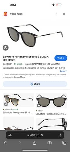 Salvatore Feragamo Men sunglasses Black SF1015S