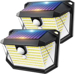 Solar Lights Outdoor Motion Sensor Pack of 2