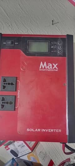 max international solar inveter 2000 VA 1800 watt dubble betry 100 ok 0