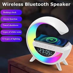 BT-3401 LED Display Wireless Phone Charger Bluetooth Speaker 0
