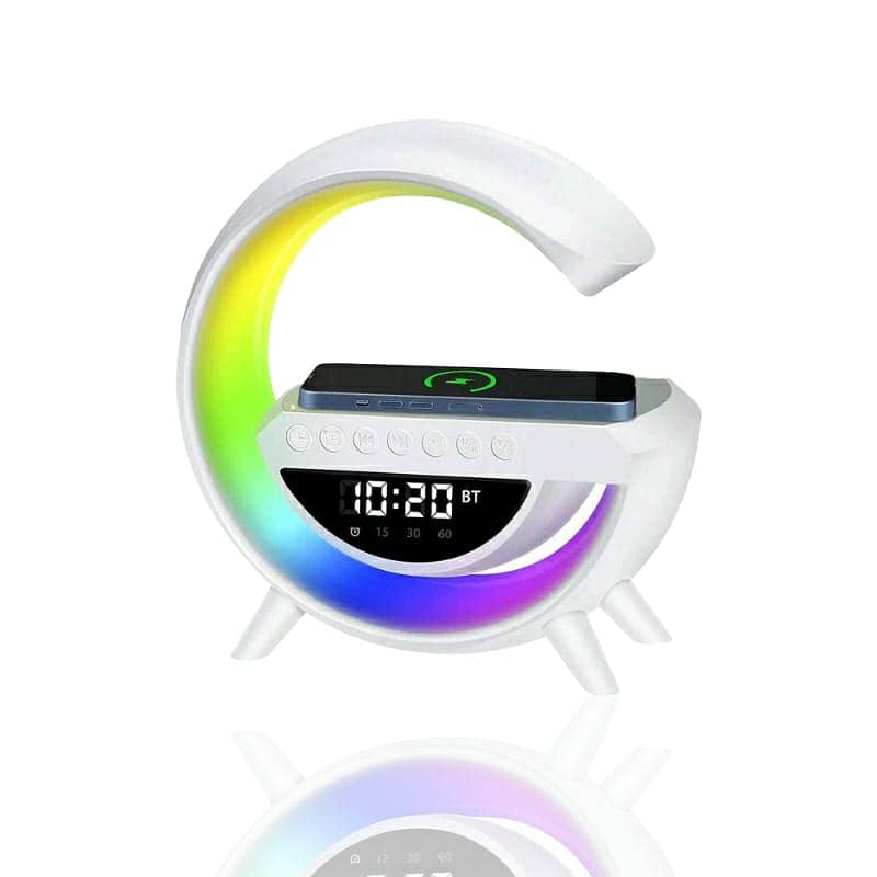 BT-3401 LED Display Wireless Phone Charger Bluetooth Speaker 5