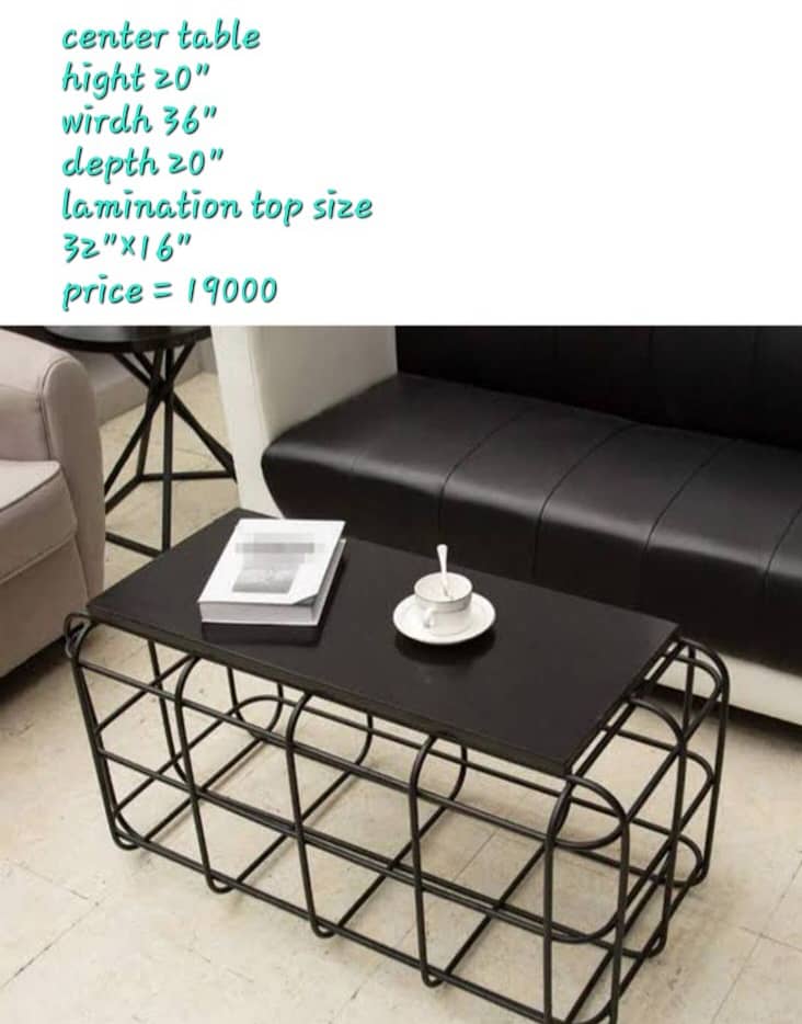 Steel Table Chair / Coffee table / Other steel & Wire furniture 13