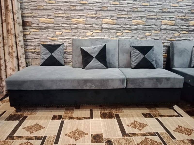 Partal Wood Sofa Set 2