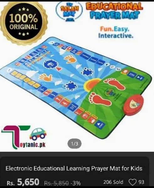 Electronic Educational Learnings JAY NAMAZ for kids girls & boys 6
