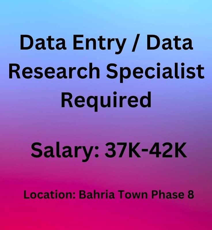 Data Entry / Data Research Specialist 0