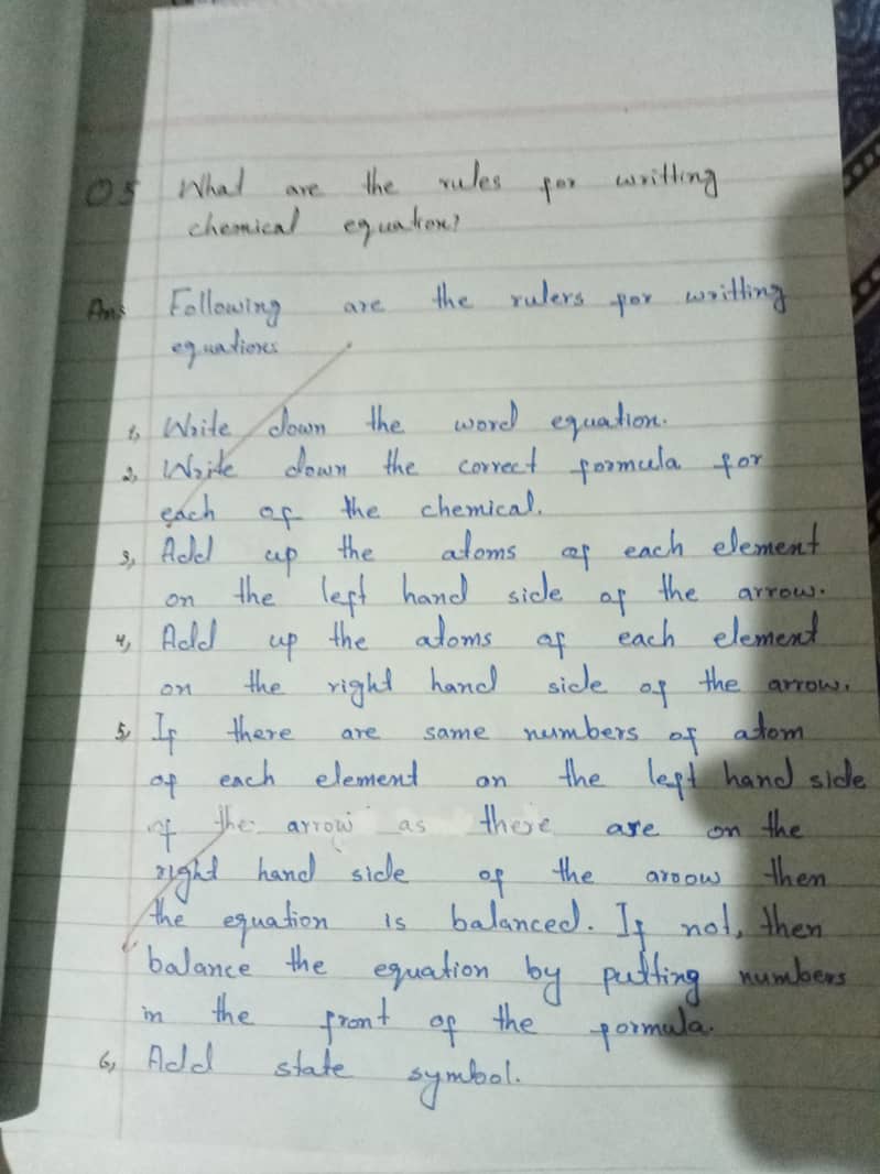 Handwriting assignment work 11