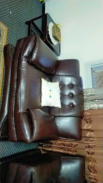 Leather sofa set 7 seater 1