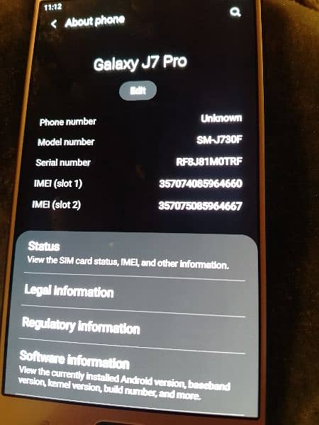 Samsung Galaxy J7 pro 7