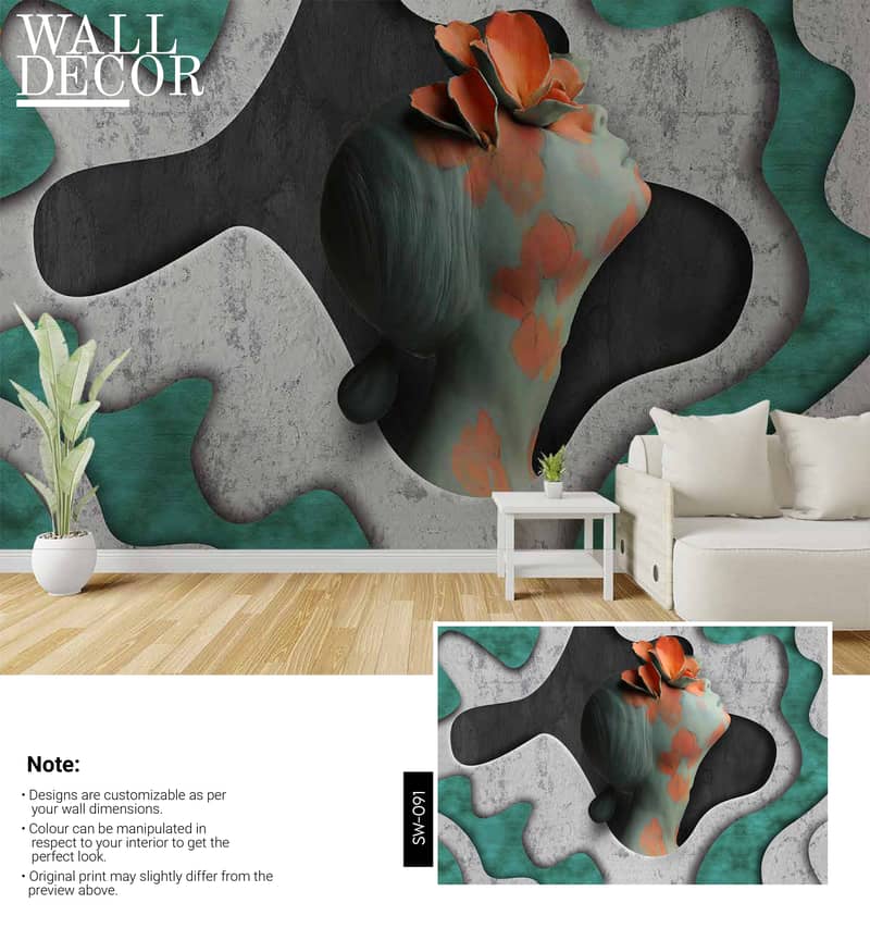 3D Wallpaper / Customized Wallpaper / Canvas sheet / Flex Wallpaper 9
