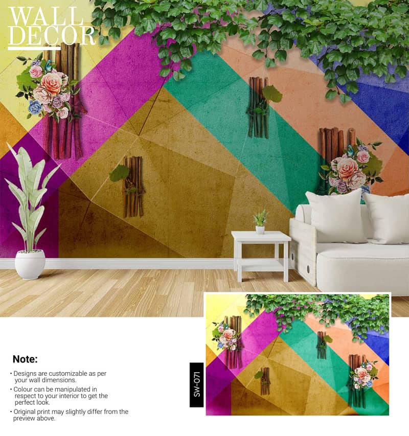 3D Wallpaper / Customized Wallpaper / Canvas sheet / Flex Wallpaper 10