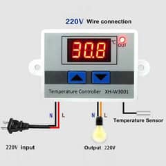 W3001 Digital LED Temperature Controller 10A Thermostat Regulator 220V