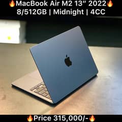 MacBook Air M2 512GB 8GB 2022 13 Inch Display Midnight 2024 2020 2019