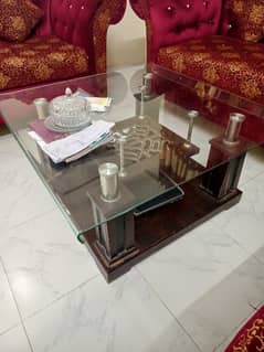 GLASS CENTER TABLE FOR SALE