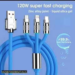3 in 1 faster charging cables wholesale price 0