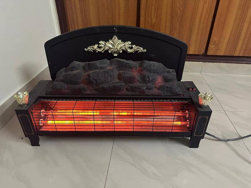 Vintage fireplace heater 0 3 3 4 3 5 0 1  1 0 7 6