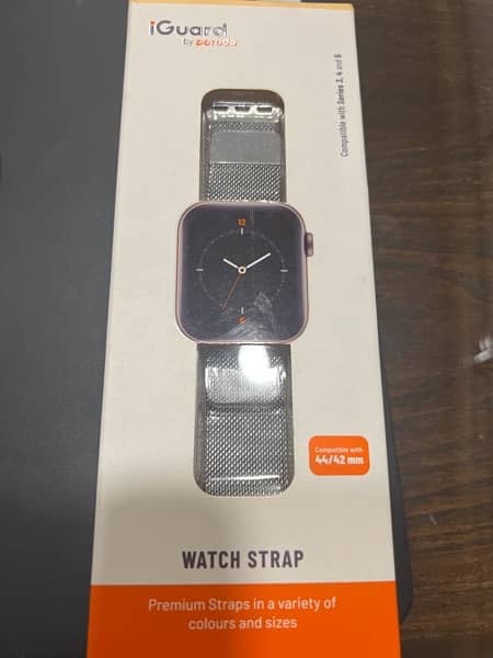 i Guard Original Silver strap for Apple Watch 44/42mm 0