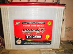 Tall Tubular Battery TX 2500 - 12vlot / 240Ah in Good Condition