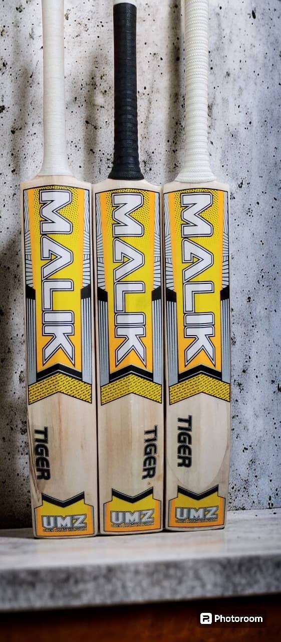 MB malik original tiger edition hard ball bat english willow wood 0
