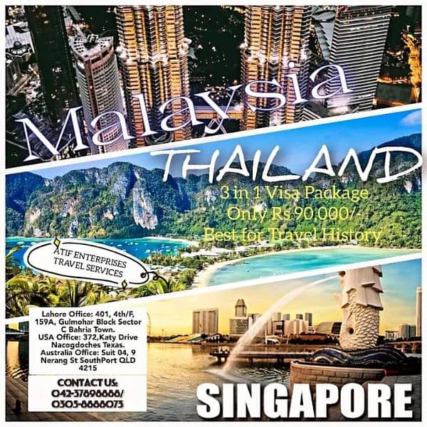 Visit Visa Services for Thailand Malaysia Singapore UK USA Canada 0