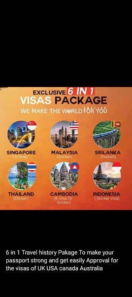 Visit Visa Services for Thailand Malaysia Singapore UK USA Canada 4