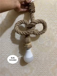 Roof Rope Hanging Bulb. Homemade. Rope Light.