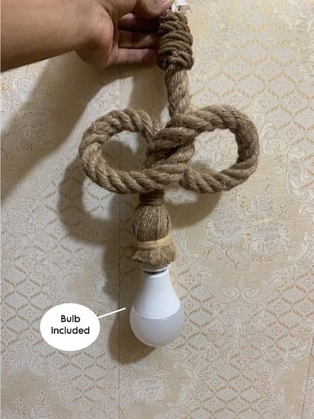Roof Rope Hanging Bulb. Homemade. Rope Light. 0