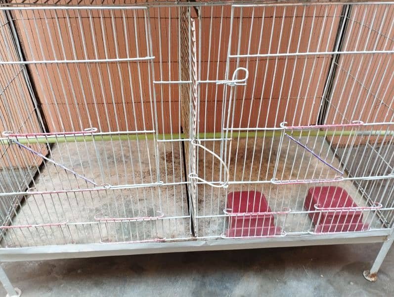Heavy iron 3 story 6 portion metal bird cage (Urgent Sell) 5